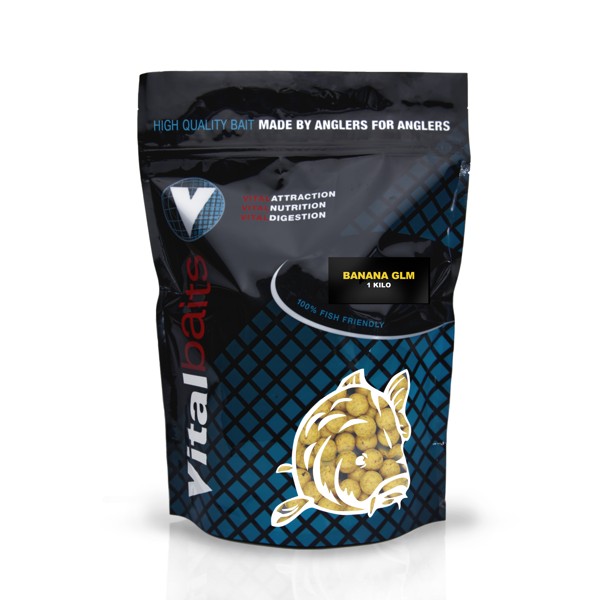 Boilies Vitalbaits Banana GLM 24mm 1kg